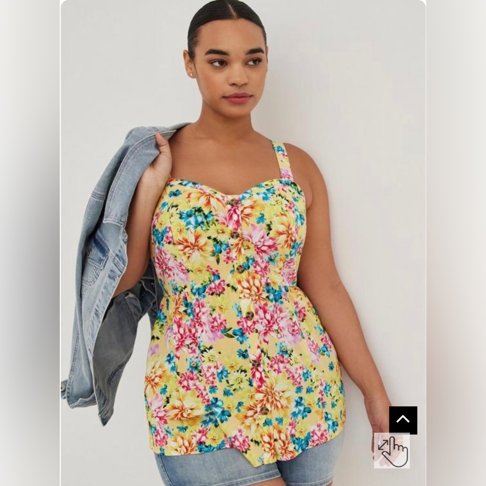 Fit and Flare Torrid Lace Up Tank 3